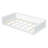 Strong White Twin Floor Bed With Book Shelving - Practical Functionality Shelf, Efficient Assembly-545128575