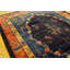 Tapis antique bleu et rouge en laine