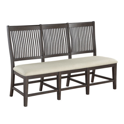 Yamilett Linen Blend Upholstered Bench