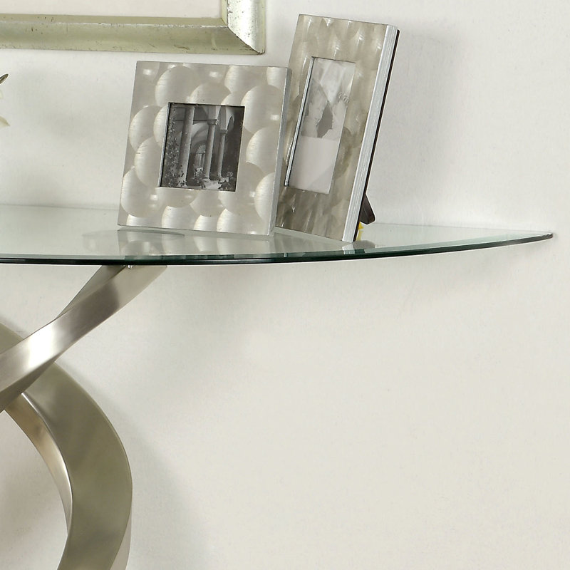Farren 45'' Glass Top Console Table