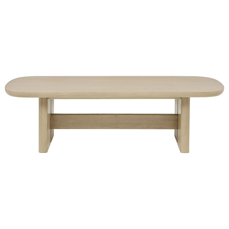 Oak Coastal Rectangular Cocktail Coffee Table