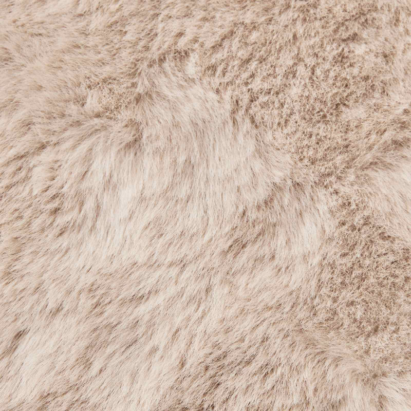  Faux Rabbit Fur Rug Olite Polyester, Square 200 cm, Taupe