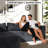 Compression Sectionals 100 Inch Corduroy Modern L Shaped Sofa For Home