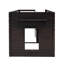 Lit mezzanine simple avec armoire et tablette - Espresso-361414799