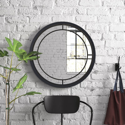 Ellis Engineered Wood Round Mirror