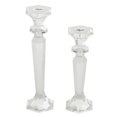 10.1'' H Wood Tabletop Candlestick