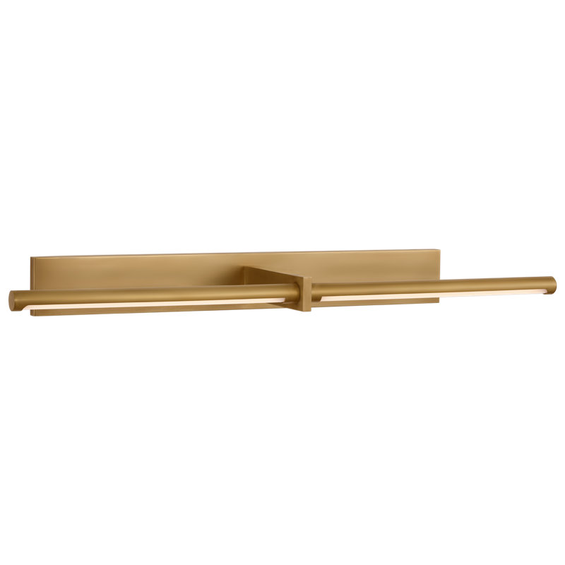 Axis Dimmable LED Wall Mounted Picture Light, Antique-Burnished Brass