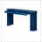 59-inch Long Console Table,Oak Veneer Sofa Table,Curved and Straight Line Design,Behind the Couch, Farmhouse Entryway Table for Entrance, Hallway, Living Room (Navy Blue)-1489931192