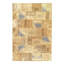 Canvello Beige Turkish Patchwork Area Rug 6' X 9'