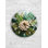 Horloge murale en verre trempé floral vert tropical, décoration murale botanique, horloge d'art moderne, grande horloge murale pour la maison, horloge silencieuse