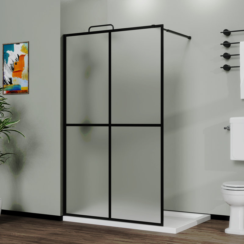 Goodyo 34" X 72" Shower Screen Door Frost Tempered Glass
