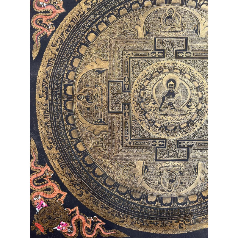 Bouddha Shakyamuni Mandala Thangka (Brocadeless Thangka)