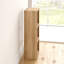 Beatrix 119cm H x 43cm W Solid Wood Cube Bookcase