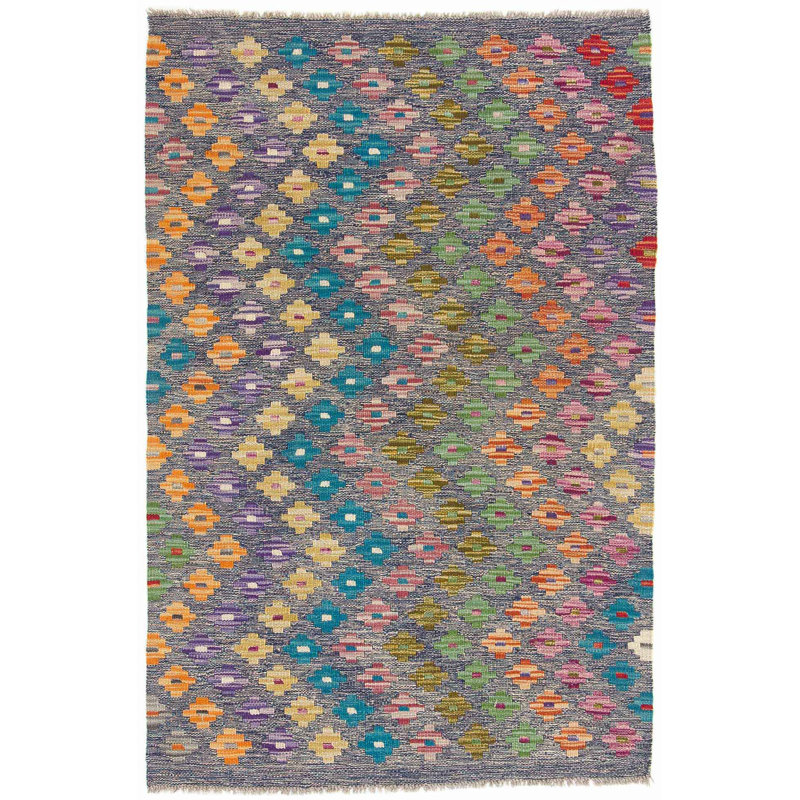 Geometric Wool Hand Woven 82cm X 124cm Area Rug