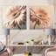 Gerbera rose - Collage de marguerites carrées-844890011-844890012