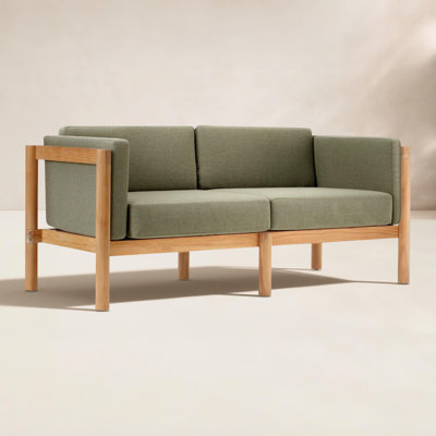 Haven Teak Outdoor Sofa with Sunbrella Cushions