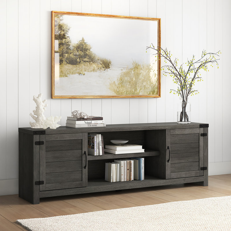 Guadalupe TV Stand, Weathered Gray