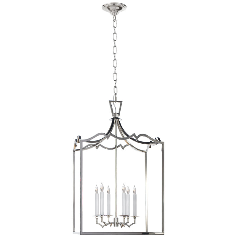 Darlana 6 - Light Chandelier, Polished Nickel