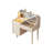 Solid Wood Luxury Cream Flip-top Vanity with Hidden Storage-425655318