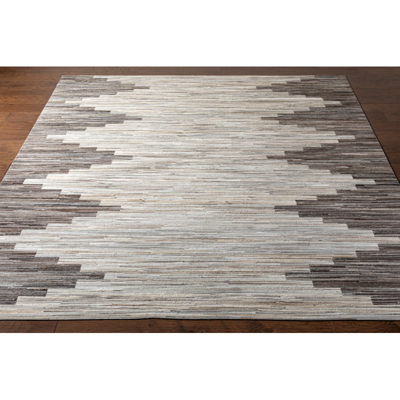 Remerton Leather Indoor Rug, Rectangle 5' x 8'