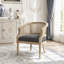 Fauteuil d'appoint en bois d'hévéa-1221764427