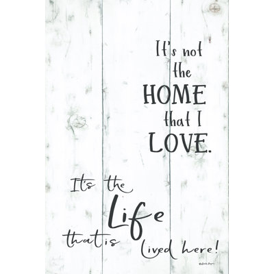" The Life That Is Lived Here " Mixed Media Print