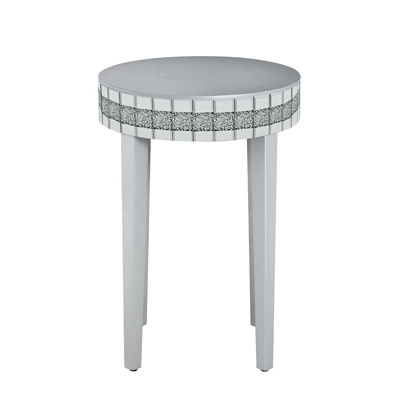 Table de petit déjeuner à miroir ronde Artisanal
