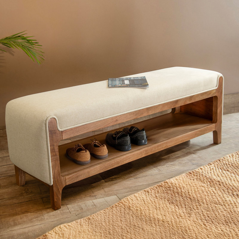 Banc de rangement Noah, Chêne