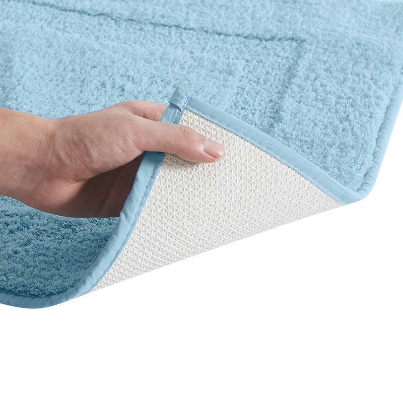  Cloud Bath Rug, 20x34 Rug 2 Pack, Navy