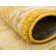 Tapis jaune à motif abstrait Kalf