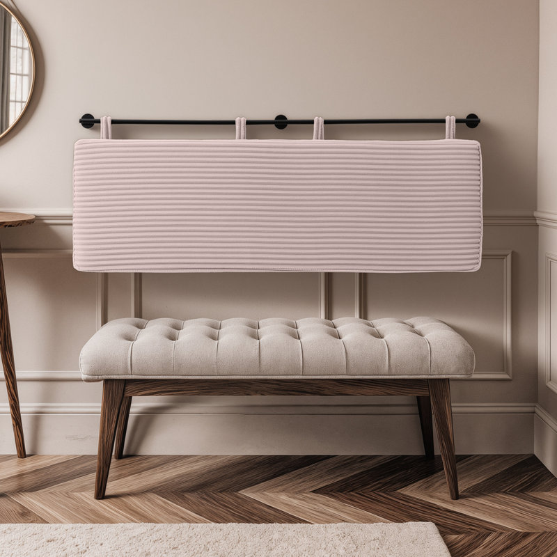 Easy Installation Upholstered Headboard, Pink
