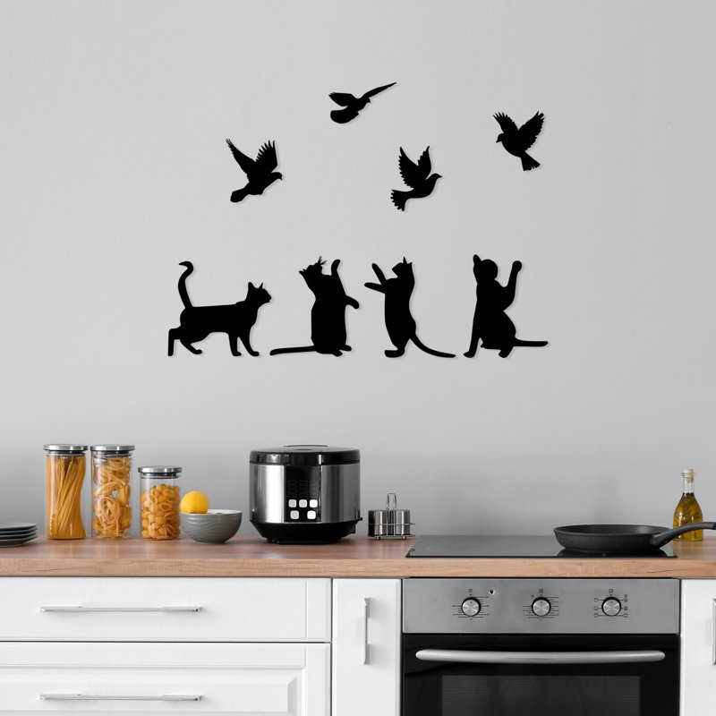 Stylish Decorative Metal Wall Accessory, Black, 31.1 x 43.3 inches | 100% Metal, Thickness: 0.06 inches | Lightweight at 1.1 lbs, Easy to Hang | Perfect for Modern Home Decor & Unique Wall Art