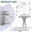 Robinet de salle de bain monocorps et monocommande avec bonde-116574889