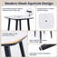 Table de bar extérieure carrée 35,4 po Modern Modern