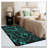 59"X39" Black Green 3D Gaming Rug - Game Controller Carpet For Boys' Bedroom Teen Room Living Room Playroom Decor