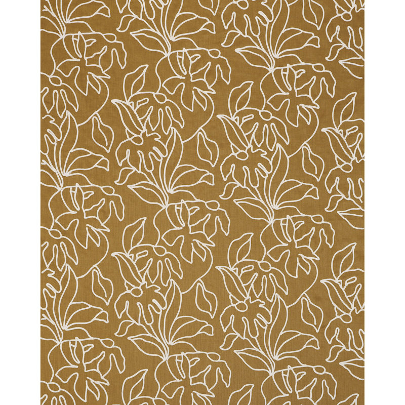 Lola Embroidery Fabric, Saffron