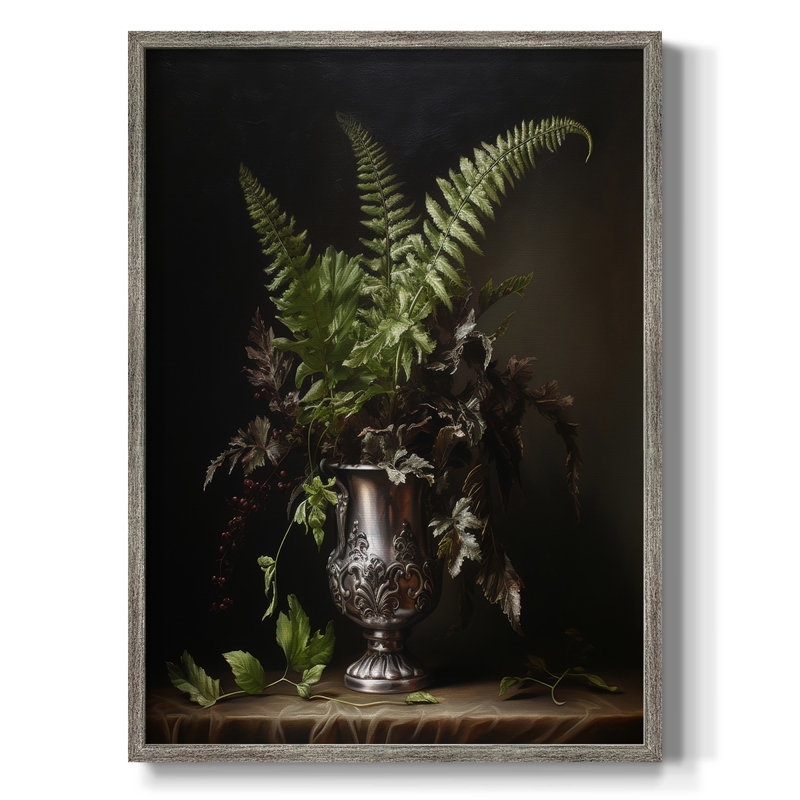 Reproduction encadrée FLORAL Series CCXI - bois massif, H 11 po x l 9 po