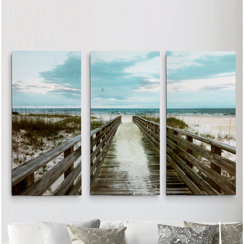 " Happy Place " 3 - Pieces, 24" H x 36" W x 1.5" D