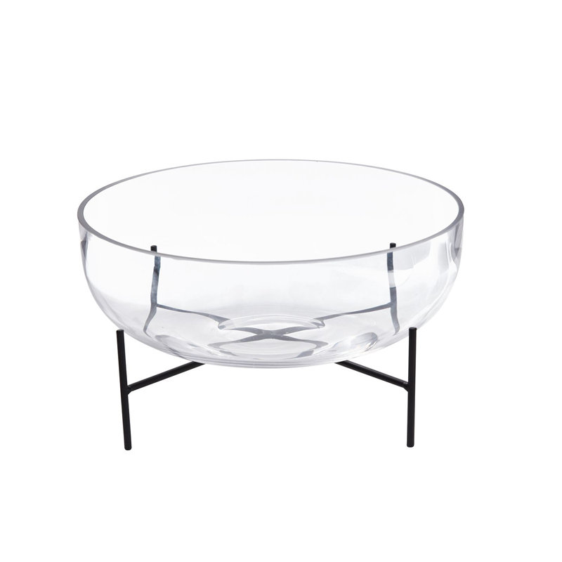 Hendrelino Handmade Glass Pot Planter, 4.75" H x 10" W x 10" D