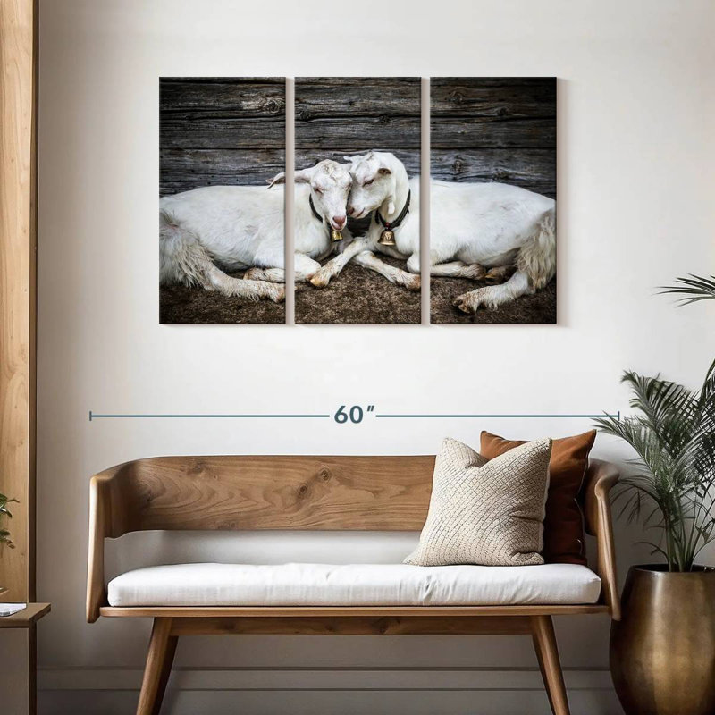 Brampt Goat Love, 28" H x 45" W