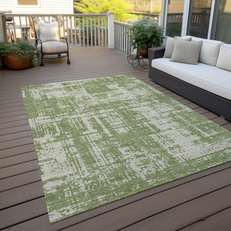 Tapis intérieur / extérieur mâle avec envers antidérapant, Rectangulaire 8 pi x 10 pi
