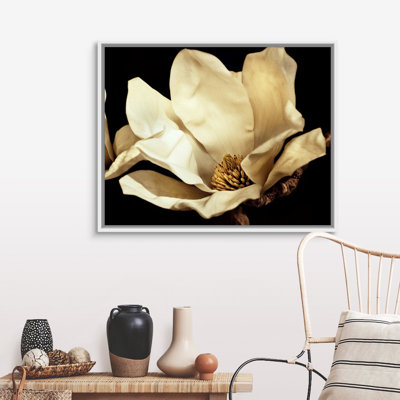 «Buttercream Magnolia I», art mural sur toile