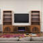 Meuble télé Eclipse 65 po pour téléviseur de 75 po ou moins, finition bourbon et noyer-740580169-740580170