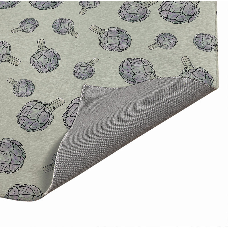 Tapis d'été Summer Artichaut, Rectangle 4 pi x 6 pi