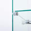 Vitrine blanche en verre avec 3 tablettes et une porte