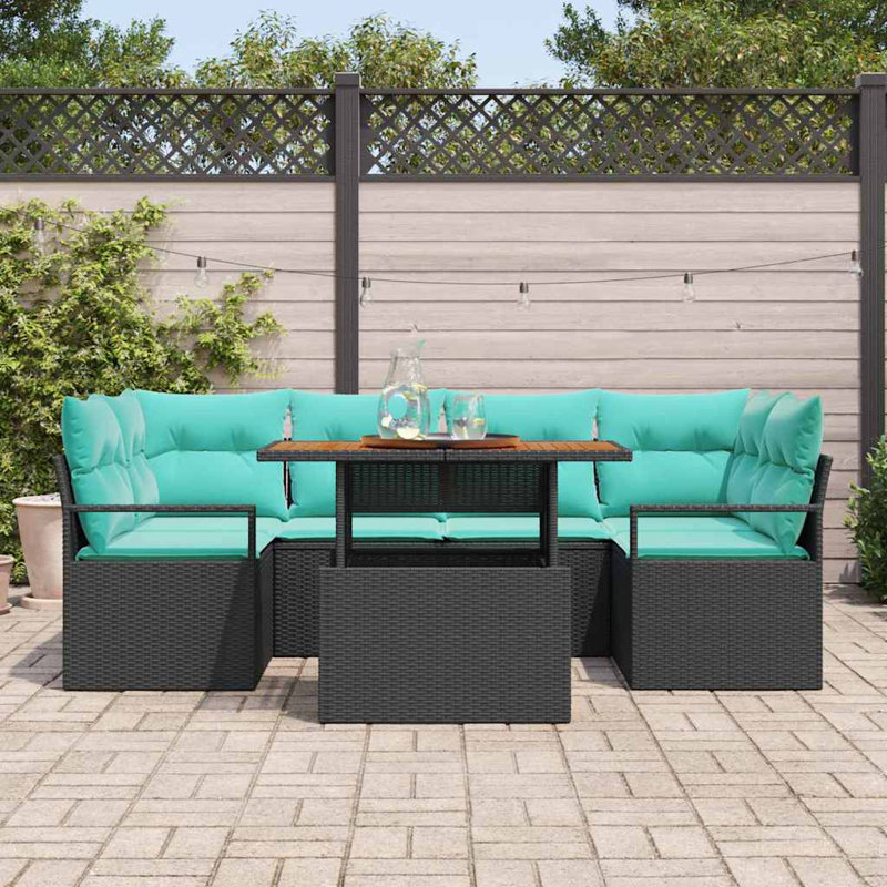 Ensemble de canapé de jardin avec rangement 7 pièces vidaXL