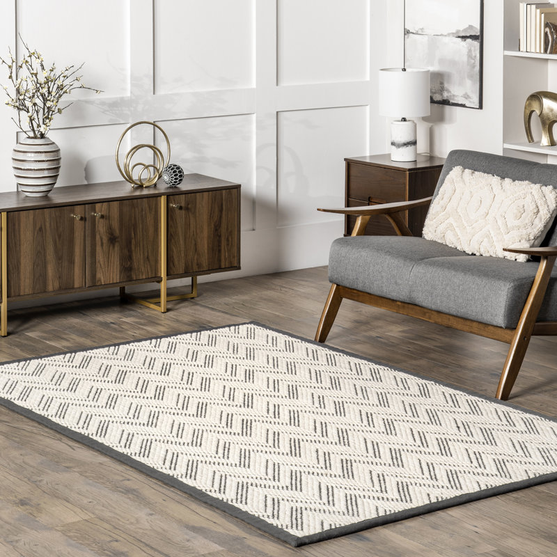 Tapis en laine et sisal Rozi, Rectangle de 5 pi x 8 pi