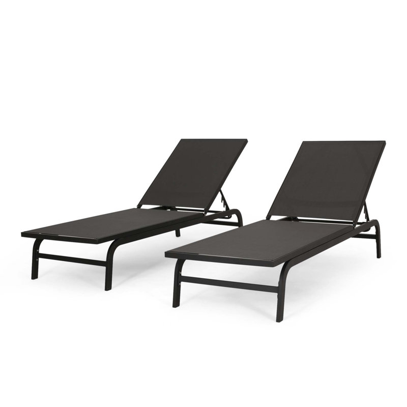 Finn Chaise Lounge, Dark Gray