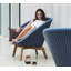 Peacock Solid Wood Patio Dining Armchair with Cushion-56178190-56109776