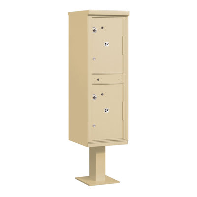 Aluminum Package Drop with Newspaper Compartment